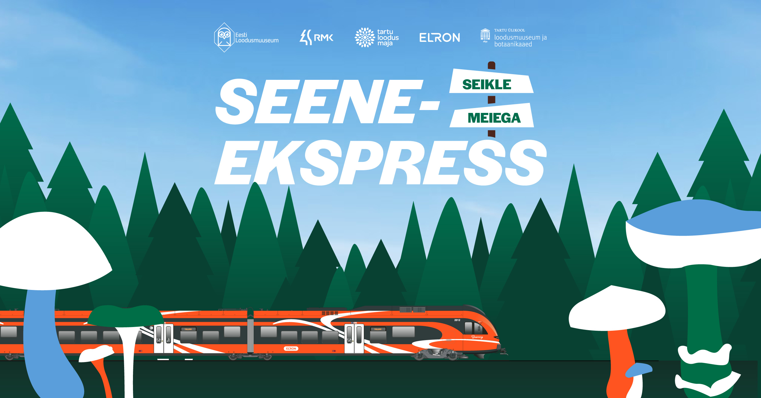 Eesti Loodusmuuseumi Seenelise ABC Rapla raudteejaamas Seeneekspressi raames